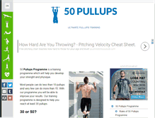 Tablet Screenshot of 50pullups.com